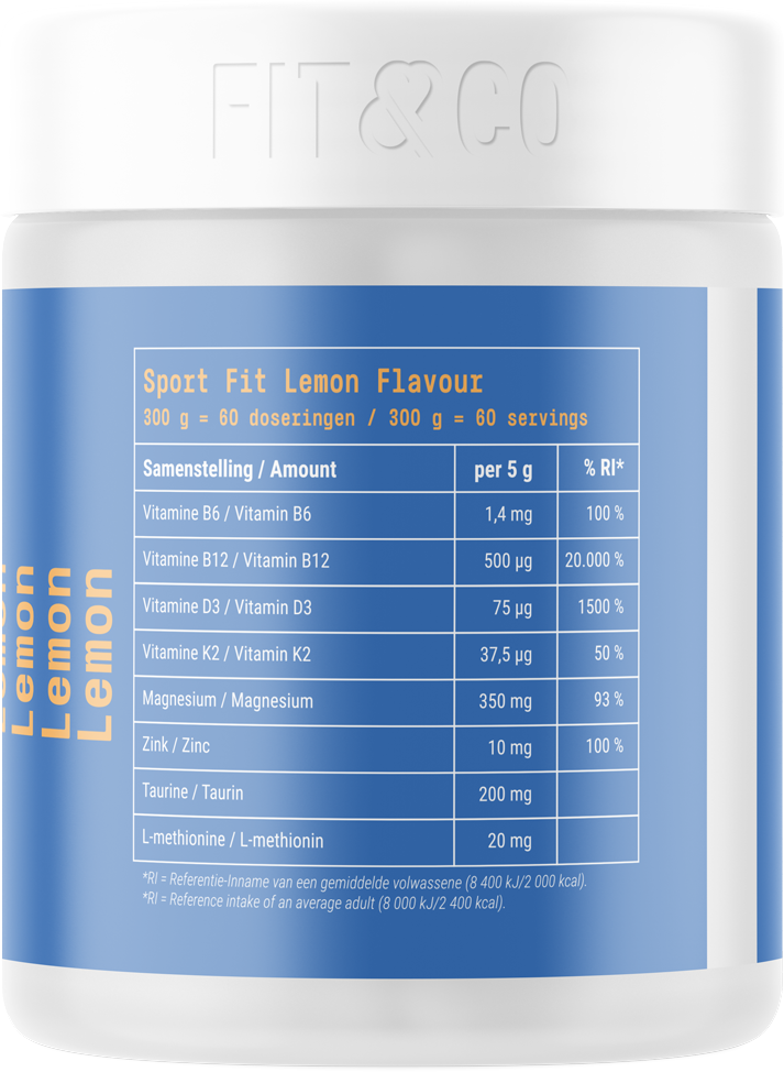 Fit & Co Sport Fit Magnesium with Vitamins - 300 g