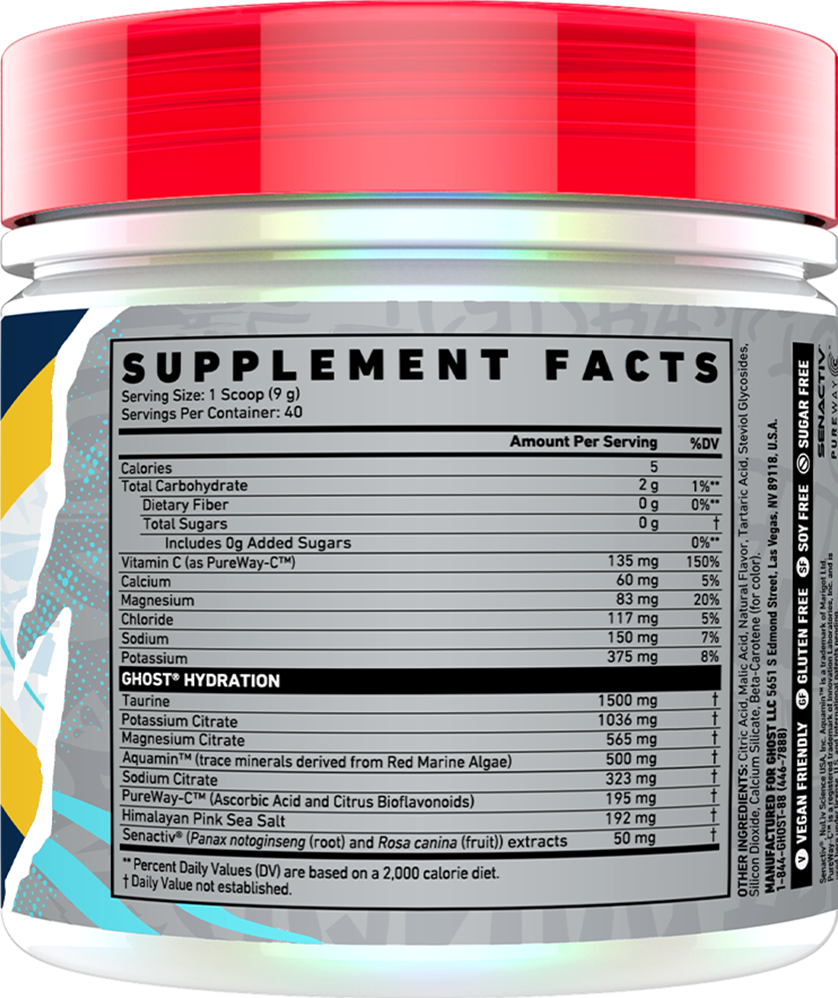 Ghost Hydration - 40 servings Lemon Crush