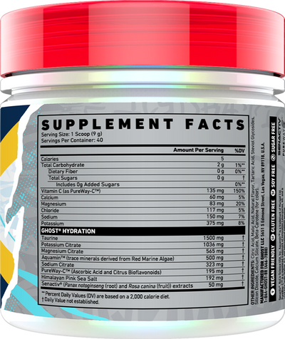 Ghost Hydration - 40 servings Lemon Crush