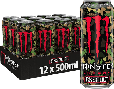 Monster Energy Assault - 12 x 500 ml