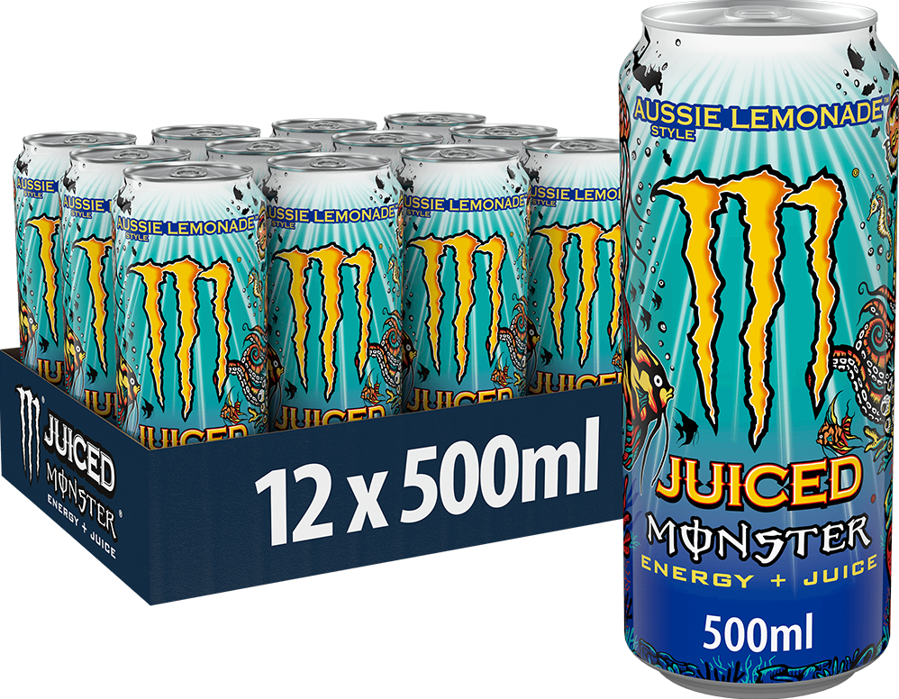Monster Energy Juiced - 12 x 500 ml Aussie Lemonade Style