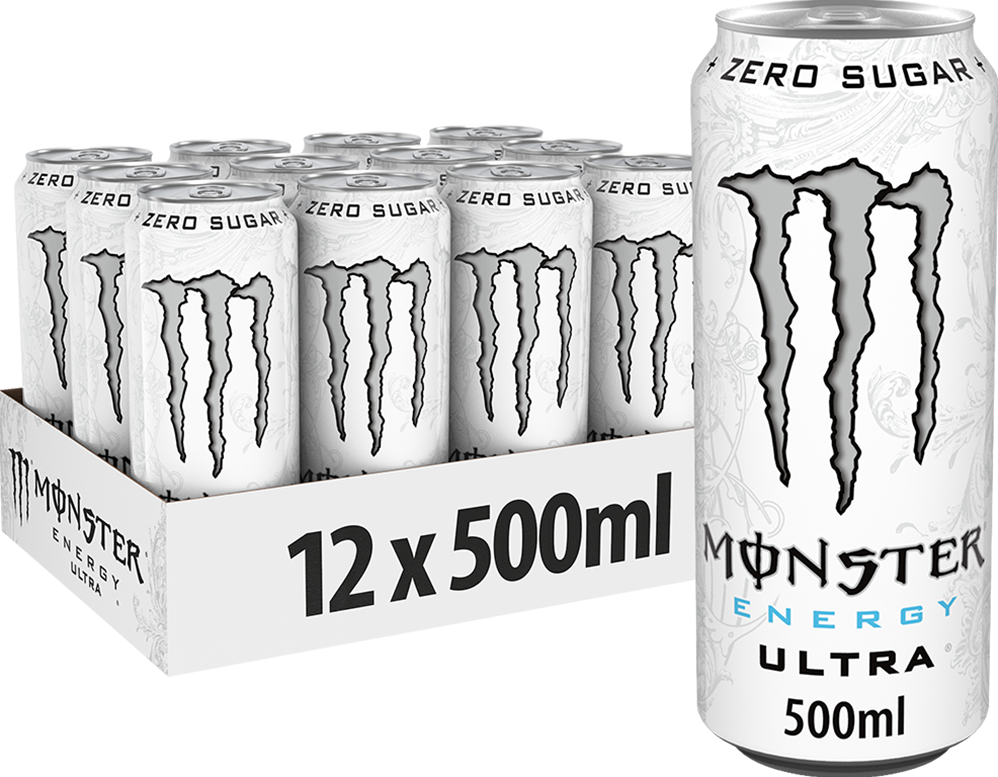 Monster Energy Ultra - 12 x 500 ml White