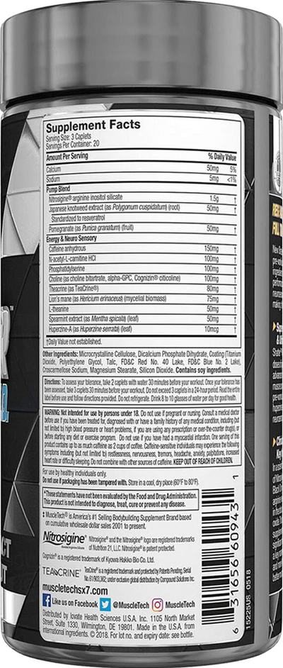 MuscleTech Black Onyx Neuro NO - 60 caps