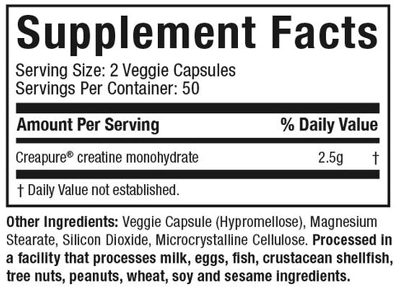 MuscleTech Platinum 100% Creatine Monohydrate - 100caps