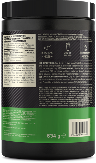 Optimum Nutrition Micronised Creatine Powder - 634 g