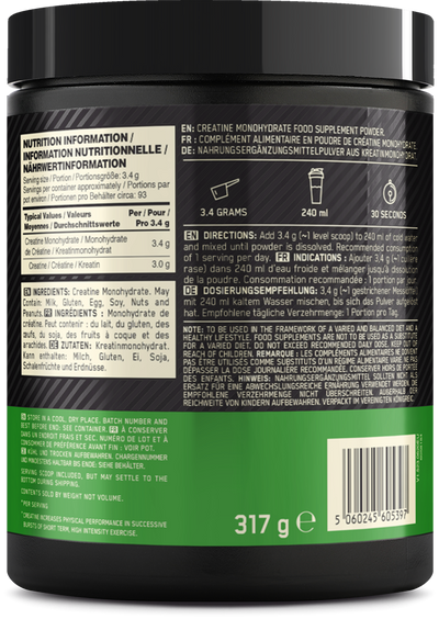 Optimum Nutrition Micronised Creatine Powder - 317 g
