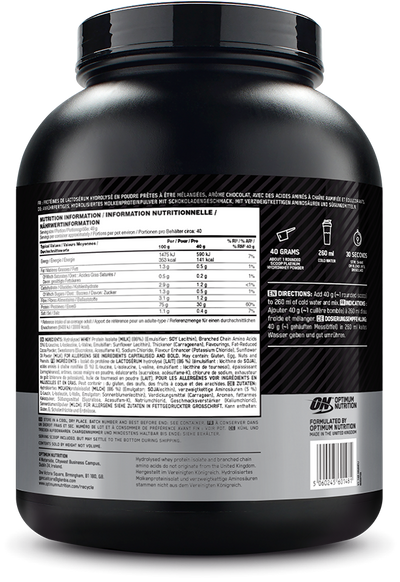Optimum Nutrition Platinum Hydrowhey - 1600 g Milk Chocolate