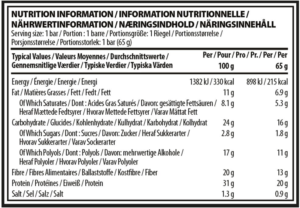 Optimum Nutrition Protein Crisp Bar - 10 x 65 g - Peanut Butter