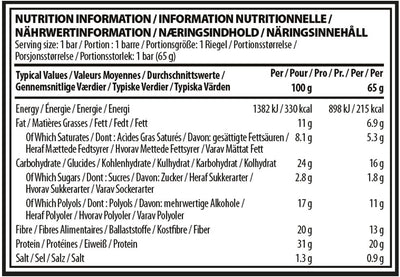 Optimum Nutrition Protein Crisp Bar - 10 x 65 g - Peanut Butter