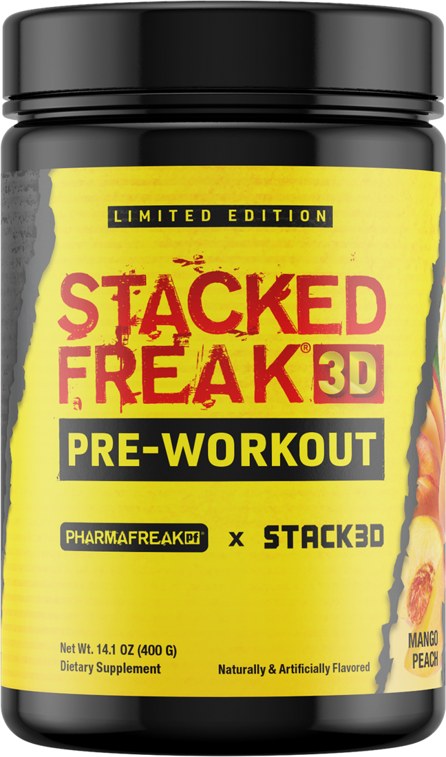 PharmaFreak Stacked Freak 3D Pre-workout - 400 g - Mango Peach