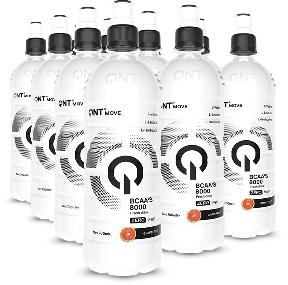 QNT BCAA's 8000 mg - 12 x 700 ml White Grapefruit