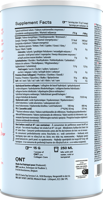 QNT Collagen Care - 390 g Raspberry