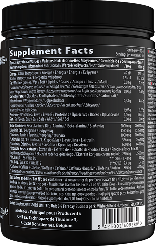 QNT Hydravol - 300 g - Lemon Lime