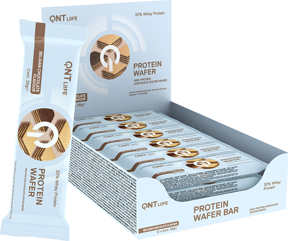 QNT Protein Wafer 32% - 12 x 35 g Chocolate