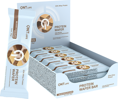 QNT Protein Wafer 32% - 12 x 35 g Chocolate