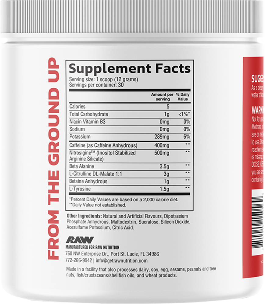 RAW Pre Extreme - 30 servings Fruit Burst