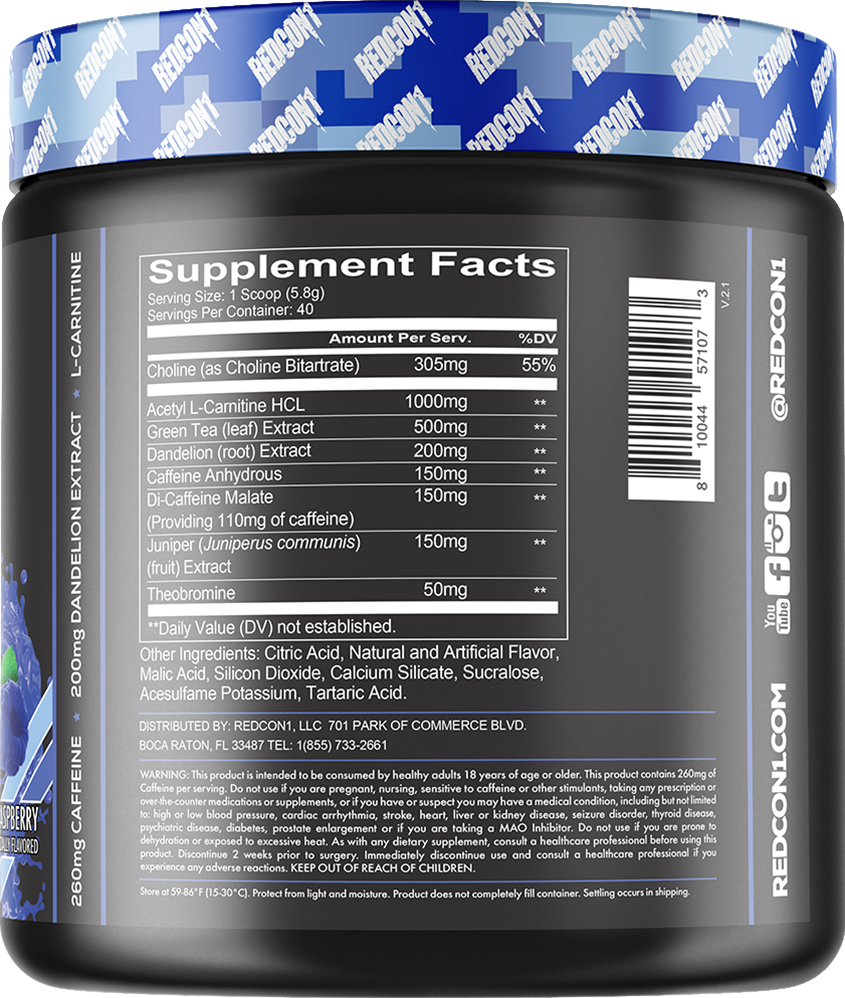 Redcon1 Double Tap - 232 g Blue Raspberry