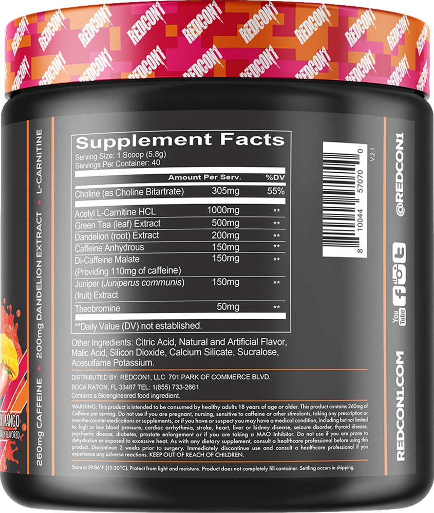 Redcon1 Double Tap - 232 g Strawberry Mango