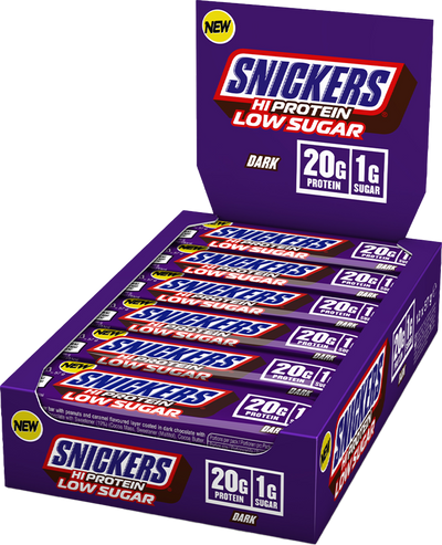 Snickers HiProtein Low Sugar - 12 x 57 g - Dark Chocolate