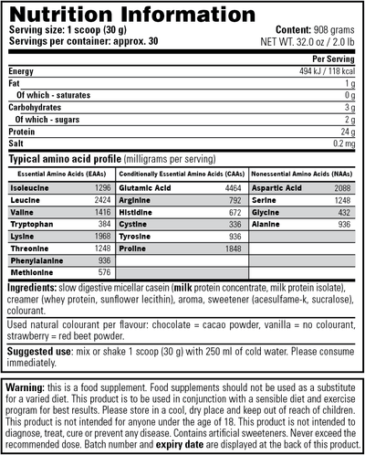 Stacker2 100% Casein - 908 g
