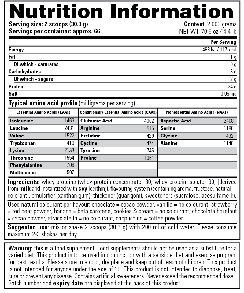 Stacker2 100% Whey - 908 g Banana Milkshake
