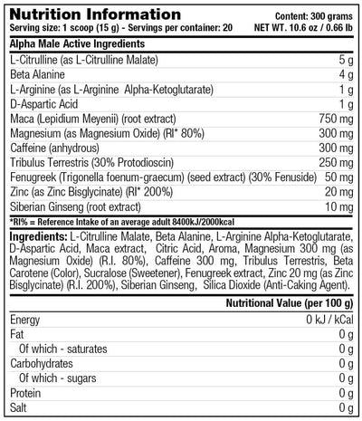 Stacker2 Alpha Male - 300 g Tropical Fruit