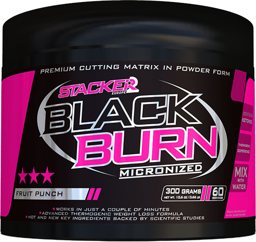 Stacker2 Black Burn Micronised - 300 g Fruit Punch