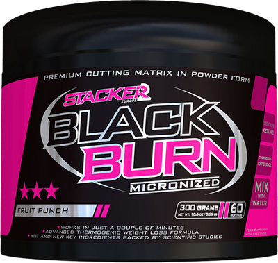 Stacker2 Black Burn Micronised - 300 g Fruit Punch
