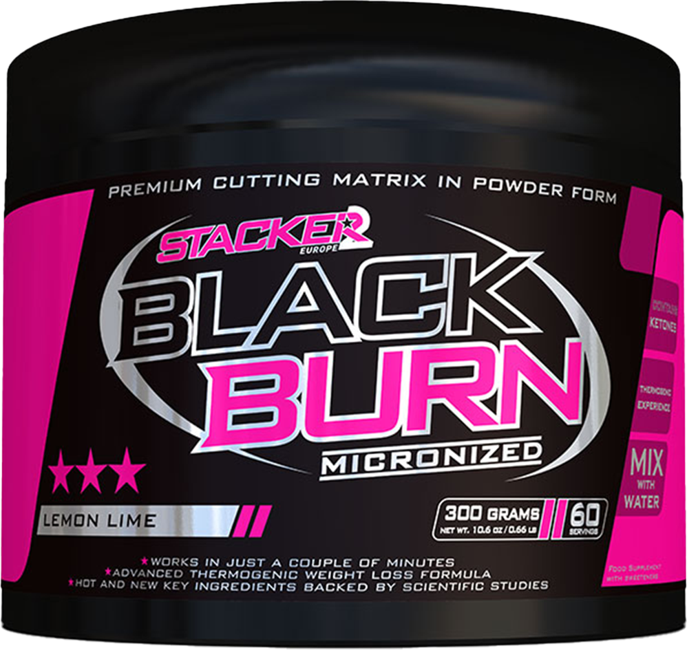 Stacker2 Black Burn Micronised - 300 g Lemon Lime