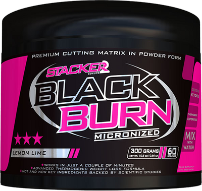 Stacker2 Black Burn Micronised - 300 g Lemon Lime