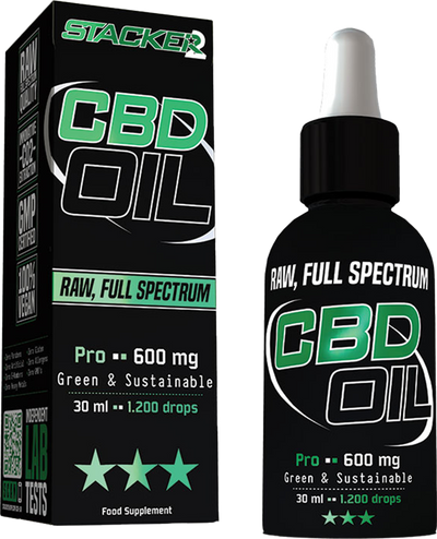 Stacker2 CBD Oil Pro - 600 mg RAW - 30 ml