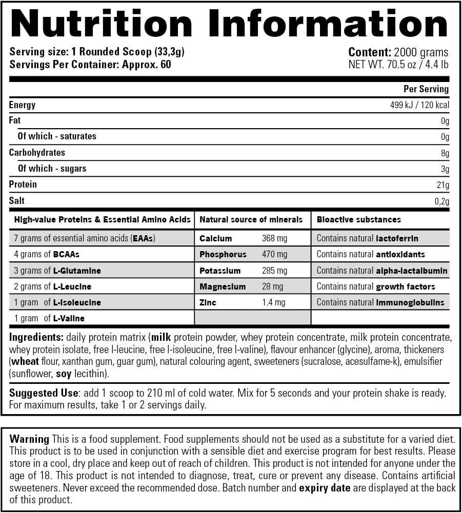 Stacker2 Daily Protein - 2000 g Chocolate