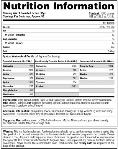 Stacker2 Whey Isolate - 1500 g Banana