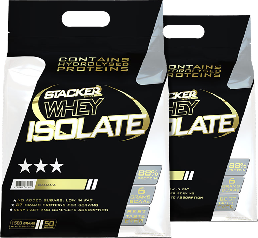 Stacker2 Whey Isolate - 1500 g Banana