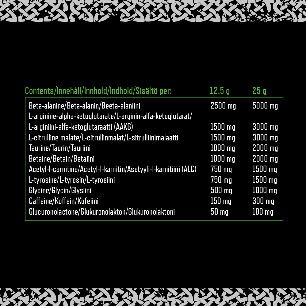 Viking Power Thor's Hammer Pre-workout - 500 g Pear Blaze