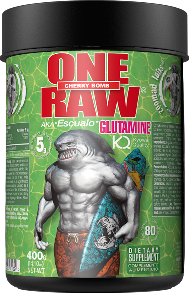 Zoomad One Raw Glutamine - 400 g Cherry Bomb